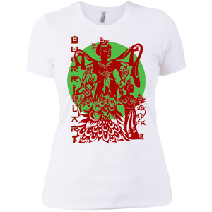 Asian Chinese Folk Culture - Paper Cut Art 17 Tee&Tank Lady Pimamour