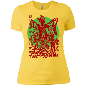 Asian Chinese Folk Culture - Paper Cut Art 17 Tee&Tank Lady Pimamour