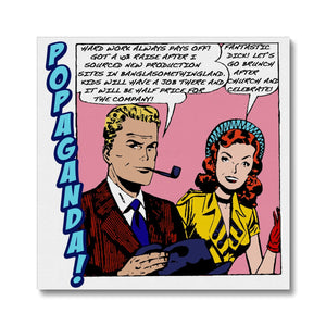 Popaganda Pop Art Vintage Comics 20 Canvas Pimamour Exclusive Sarcastic & Ironic Lichtenstein-Like Design Pimamour