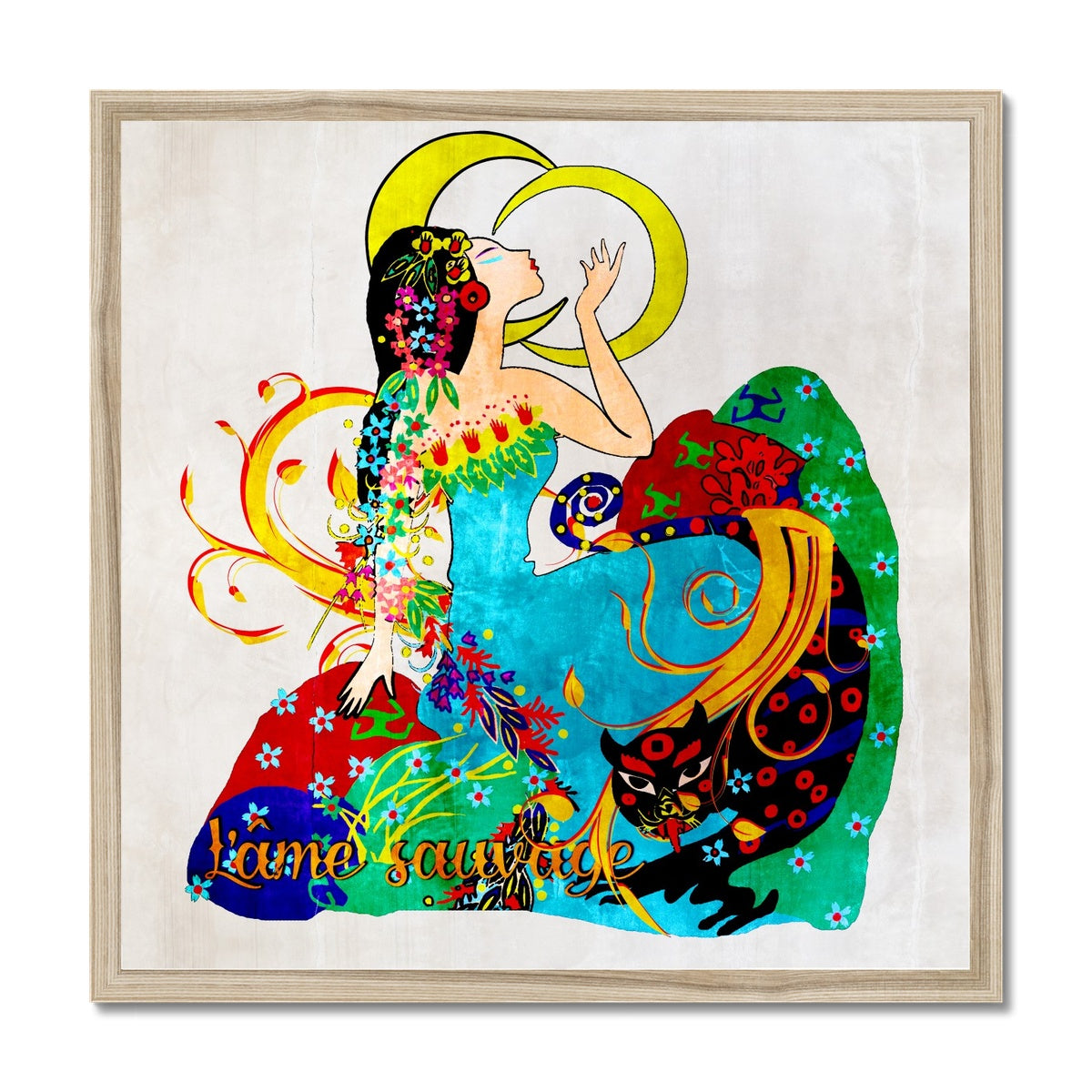 03 - Chinese Paper Cutouts & Tales Framed Print Pimamour Exclusive Inspired by Asian Traditional Art Pimamour