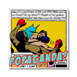 Popaganda Pop Art Vintage Comics 23 Canvas Pimamour Exclusive Sarcastic & Ironic Lichtenstein-Like Design Pimamour