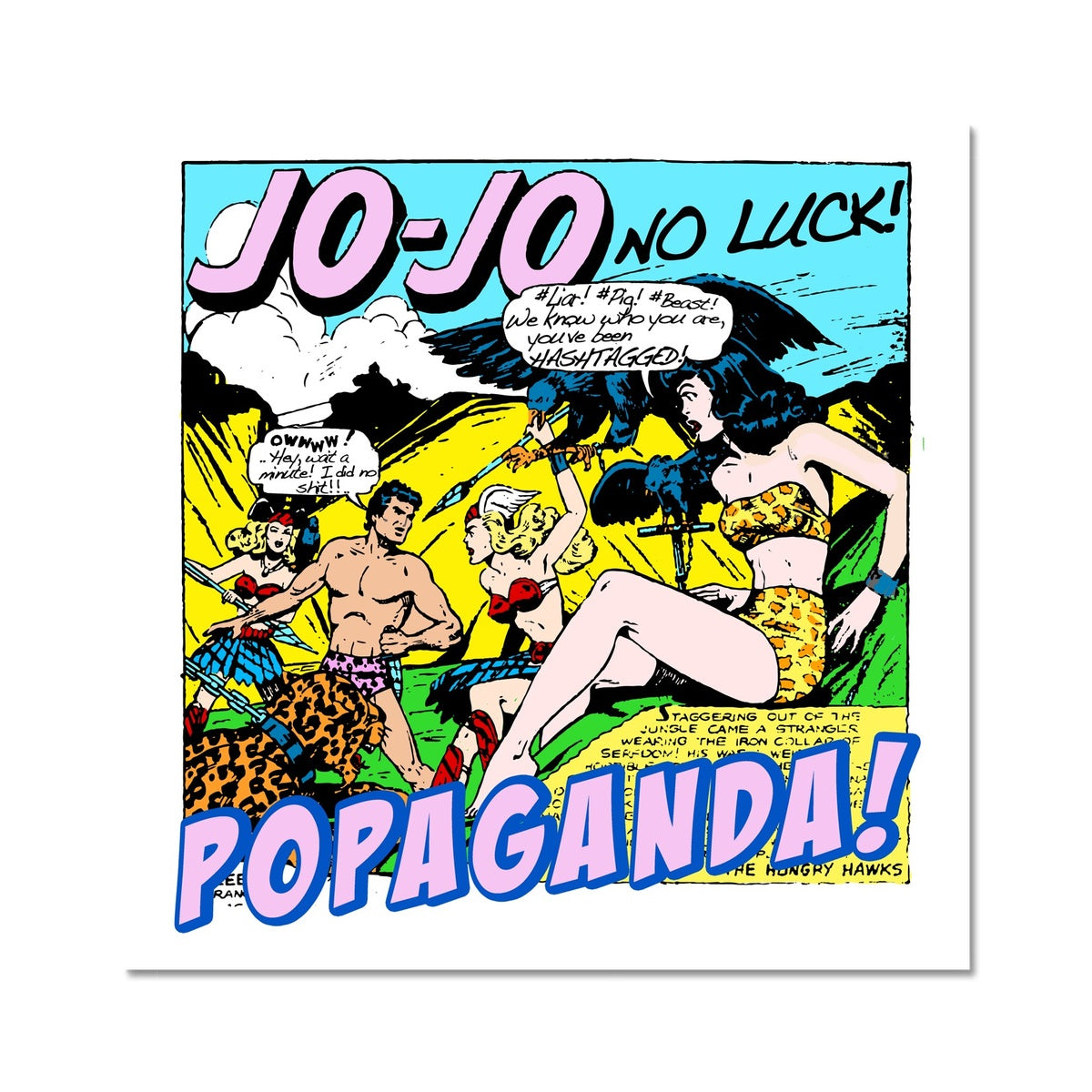 Popaganda Pop Art Vintage Comics 24 C Type Pimamour Exclusive Sarcastic & Ironic Lichtenstein-Like Design Pimamour