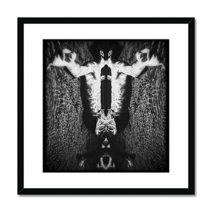 01-Surreal / dreamy poster - The reflection and the mirror picture underwater - Black and White Framed & Mounted Print Pimamour Original Pimamour