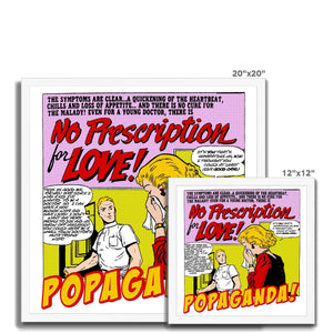 Popaganda Pop Art Vintage Comics 14 Framed Print Pimamour Exclusive Sarcastic & Ironic Lichtenstein-Like Design Pimamour