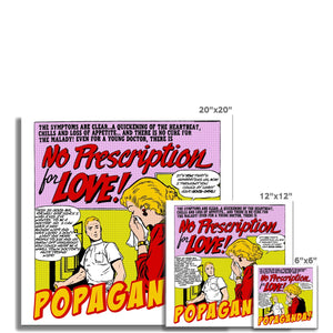 Popaganda Pop Art Vintage Comics 14 Fine Art Print Pimamour Exclusive Sarcastic & Ironic Lichtenstein-Like Design Pimamour