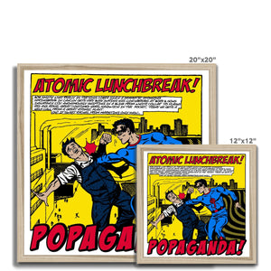 Popaganda Pop Art Vintage Comics 13 Framed Print Pimamour Exclusive Sarcastic & Ironic Lichtenstein-Like Design Pimamour