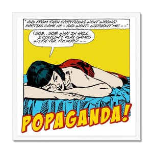 Popaganda Pop Art Vintage Comics 10 Framed Print Pimamour Exclusive Sarcastic & Ironic Lichtenstein-Like Design Pimamour