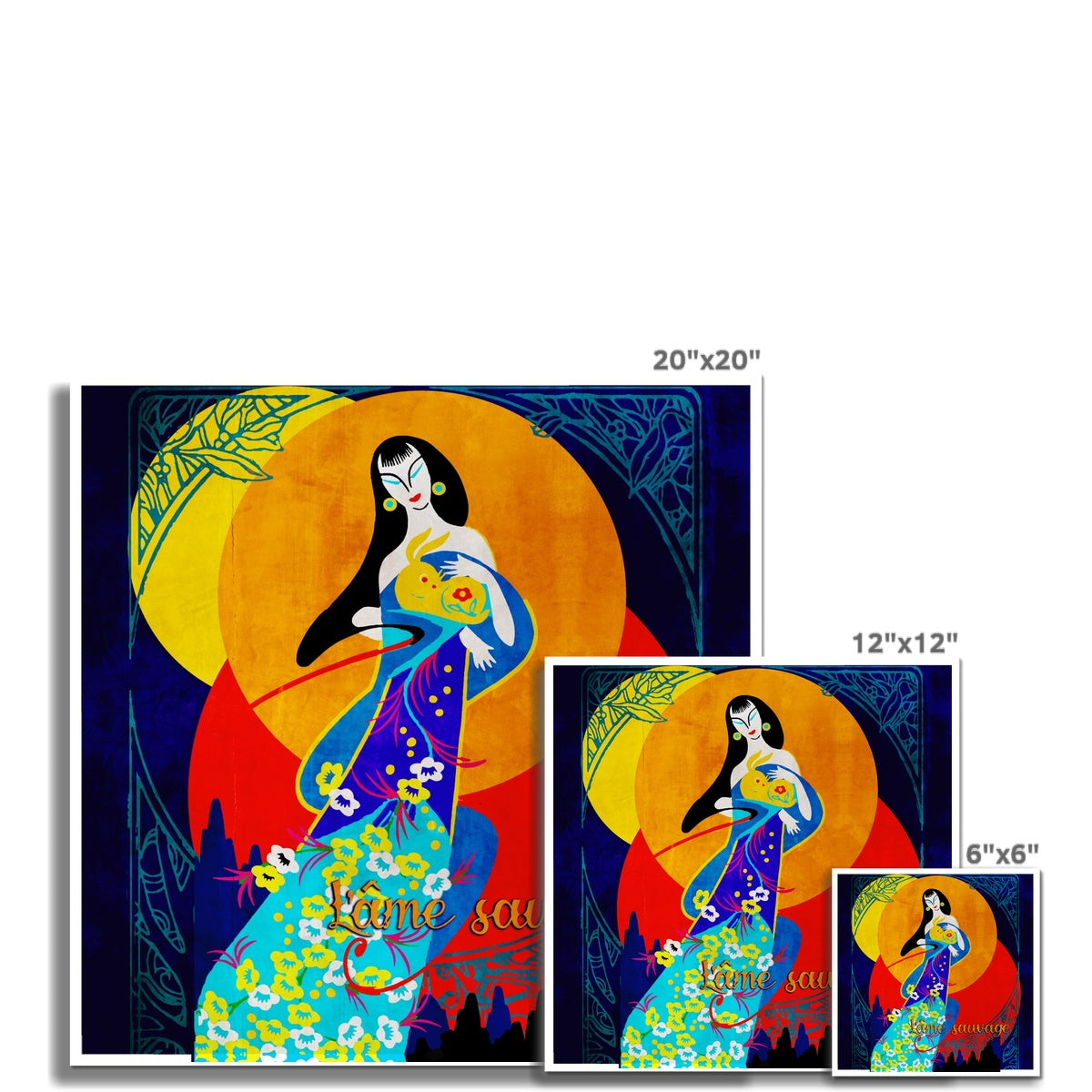 06 - Chinese Paper Cutouts & Tales Fine Art Print Pimamour Exclusive Inspired by Asian Traditional Art Pimamour