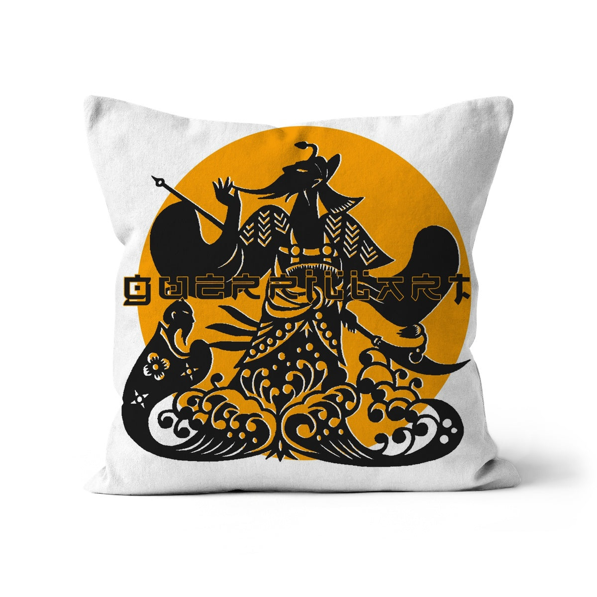 14 B - Chinese Paper Cutouts & Tales Cushion Pimamour Exclusive Inspired by Asian Traditional Art Pimamour