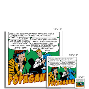 Popaganda Pop Art Vintage Comics 17 C Type Pimamour Exclusive Sarcastic & Ironic Lichtenstein-Like Design Pimamour