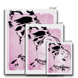 01 Pink Jazz It Up Canvas Pimamour Exclusive Lady Jazz Singer Music Poster Art Pimamour