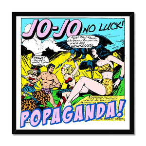 Popaganda Pop Art Vintage Comics 24 Framed Print Pimamour Exclusive Sarcastic & Ironic Lichtenstein-Like Design Pimamour