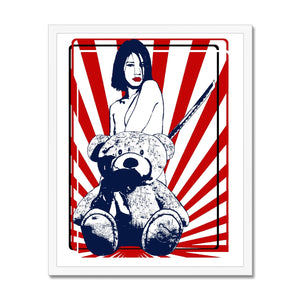 The Nude Girl & The Naked Bear Manga 01 Framed Print Pimamour Exclusive Art Pimamour