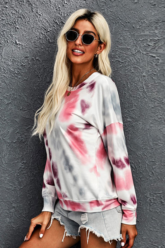 Drop Shoulder Tie Dye  Tee Pimamour