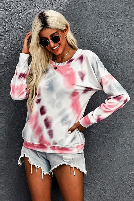 Drop Shoulder Tie Dye  Tee Pimamour