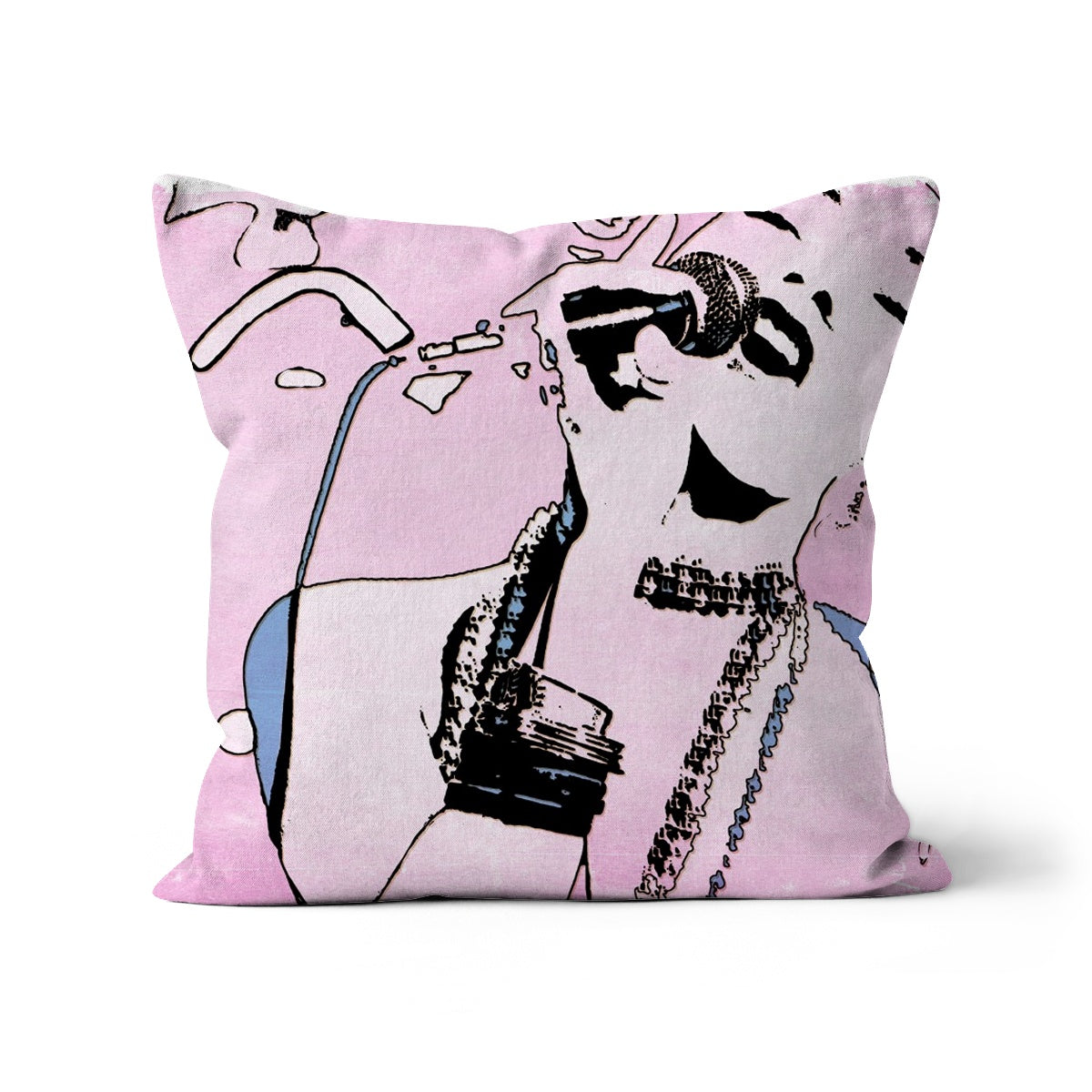 02 Pink Jazz It Up Cushion Pimamour Exclusive Lady Jazz Singer Music Poster Art Pimamour