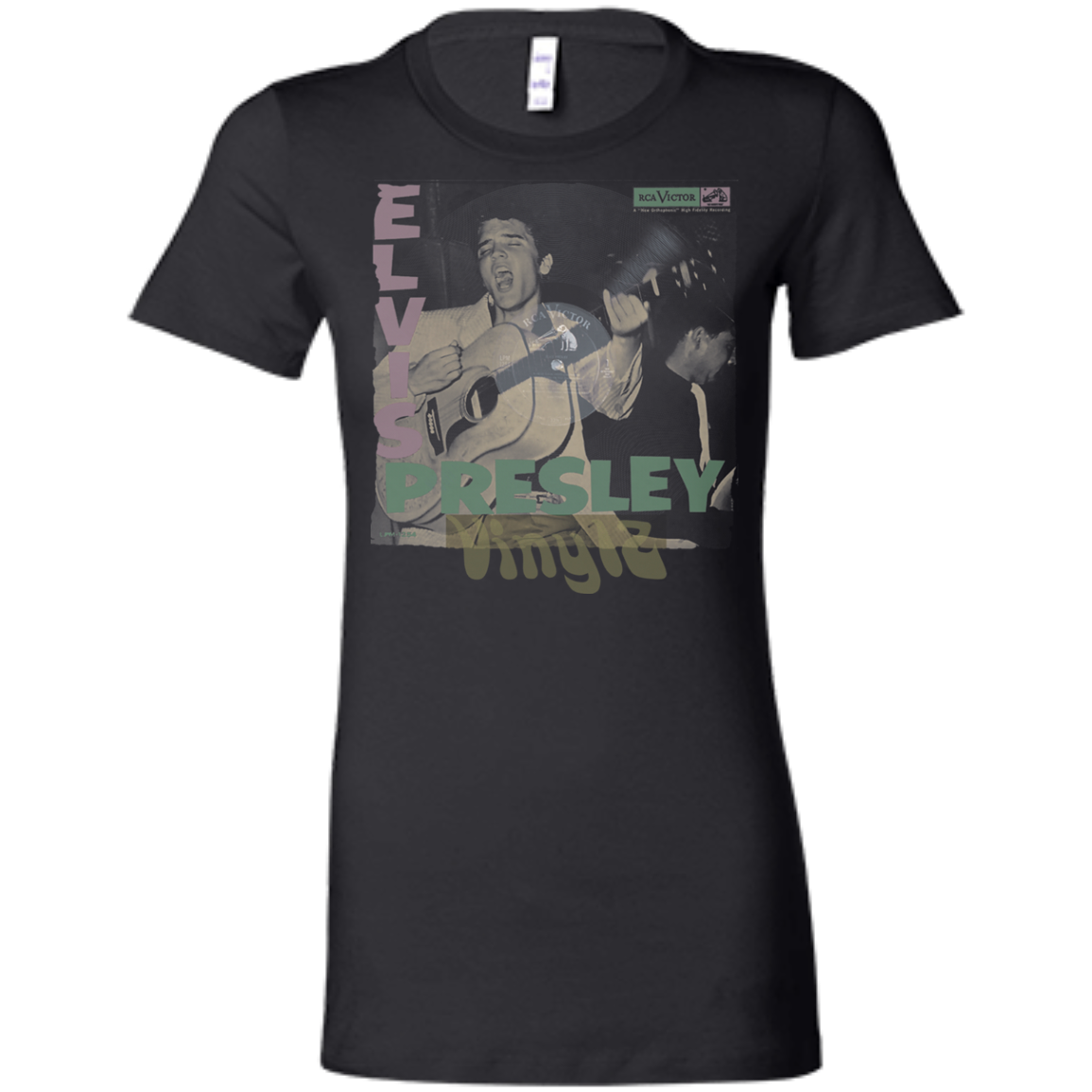 Elvis Presley - Debut Album - Ep Cover - Vinyl 08 Tee&Tank Lady Pimamour