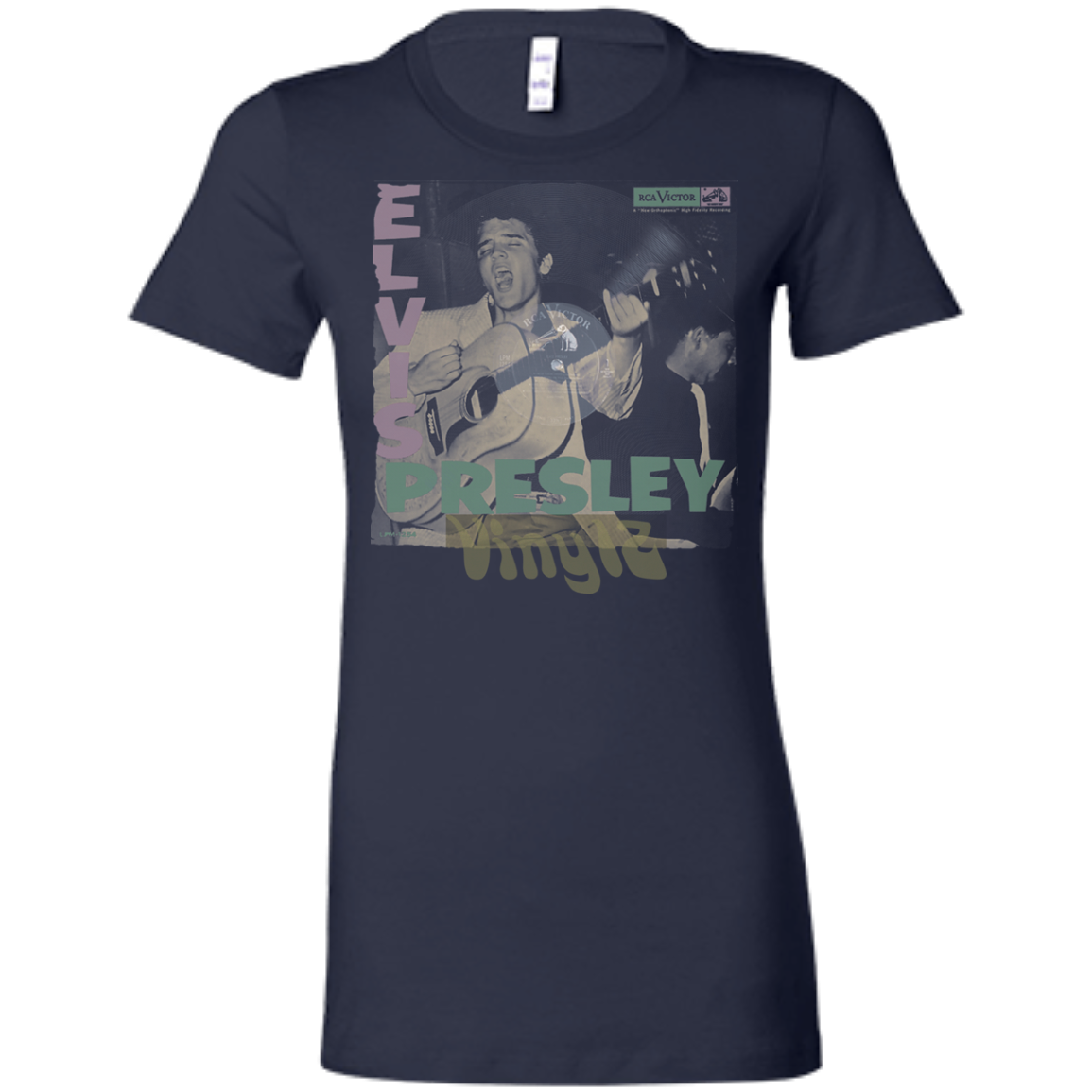 Elvis Presley - Debut Album - Ep Cover - Vinyl 08 Tee&Tank Lady Pimamour