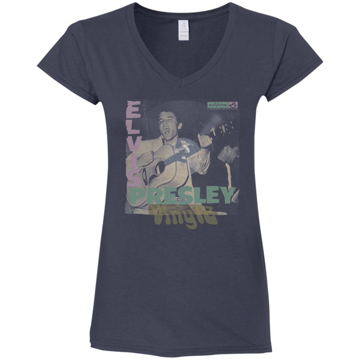 Elvis Presley - Debut Album - Ep Cover - Vinyl 08 Tee&Tank Lady Pimamour