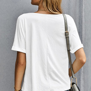 Plain Twist T-Shirt Pimamour