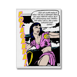 Popaganda Pop Art Vintage Comics 08 Canvas Pimamour Exclusive Sarcastic & Ironic Lichtenstein-Like Design Pimamour