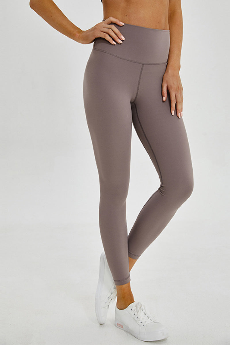 Wide Seamless Band Waist Sports Leggings Pimamour