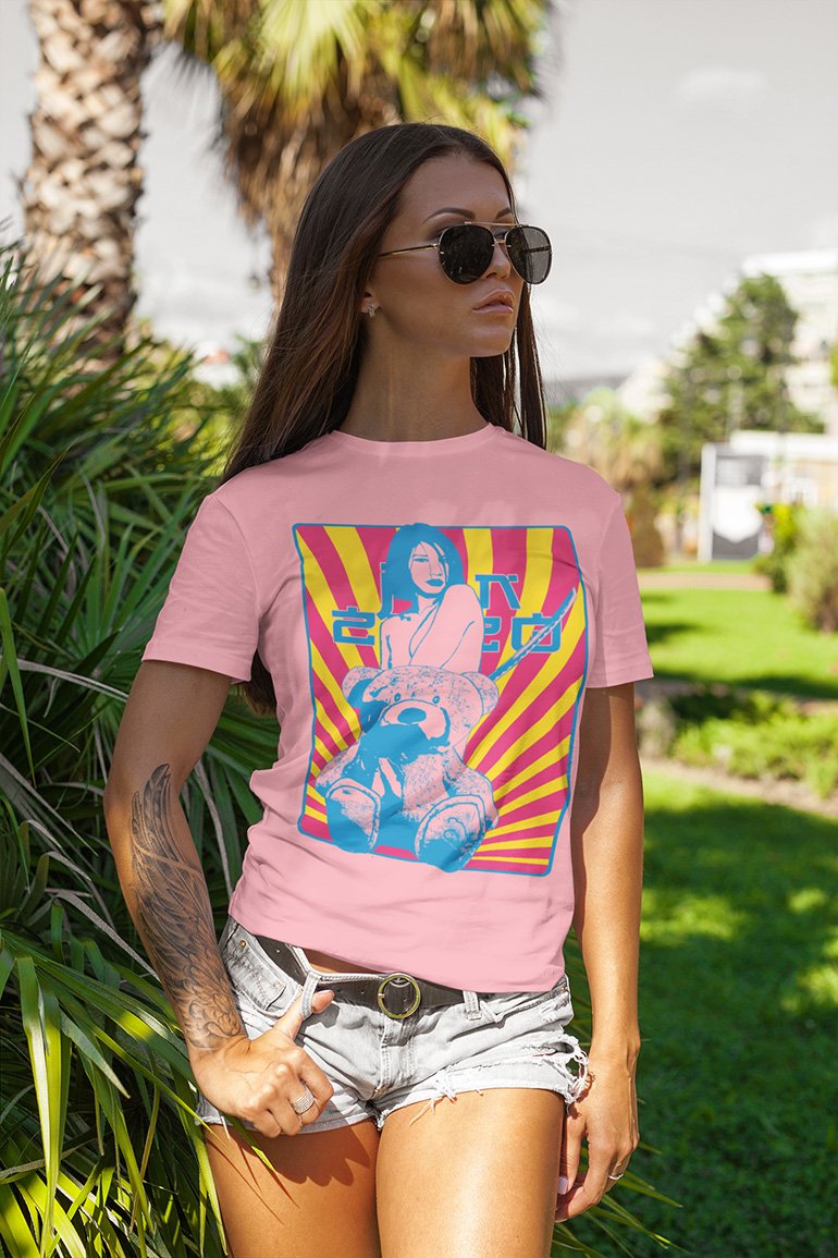 Girl Bear Urban Pop Art Asian Touch - Lost In Lust 07 Tee&Tank Lady Pimamour