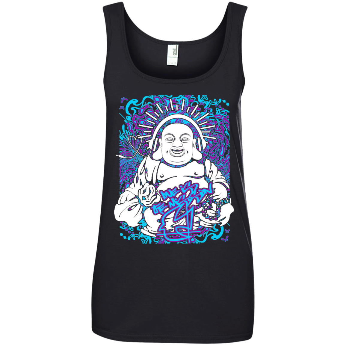 Intricated Urban Hippie Street Art – Love Is The Mission 05 Tee&Tank Lady Pimamour