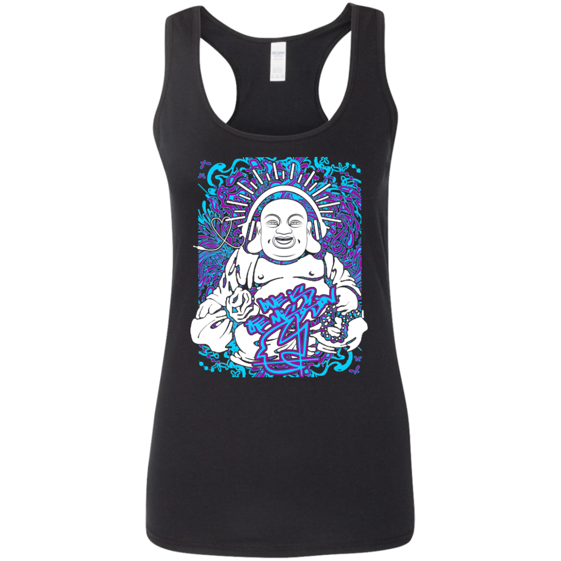 Intricated Urban Hippie Street Art – Love Is The Mission 05 Tee&Tank Lady Pimamour