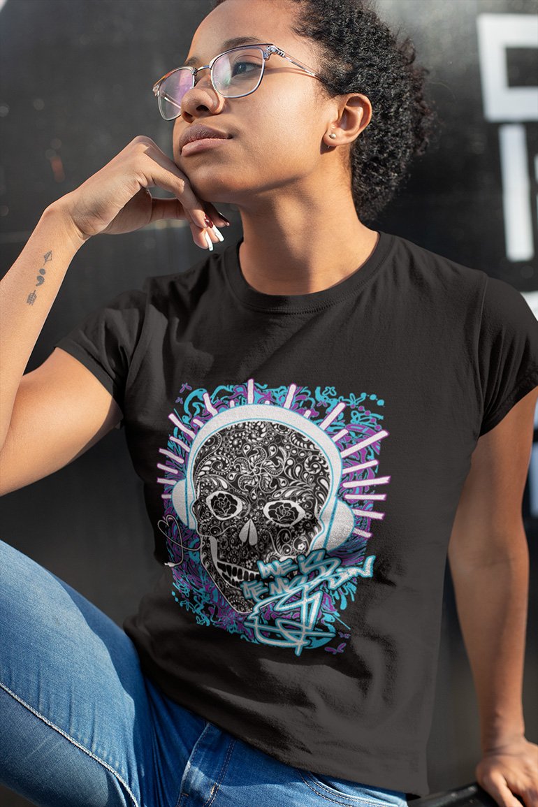 Intricated Urban Hippie Street Art – Love Is The Mission 06 Tee&Tank Lady Pimamour