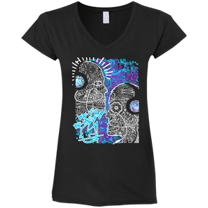 Intricated Urban Hippie Street Art – Love Is The Mission 07 Tee&Tank Lady Pimamour