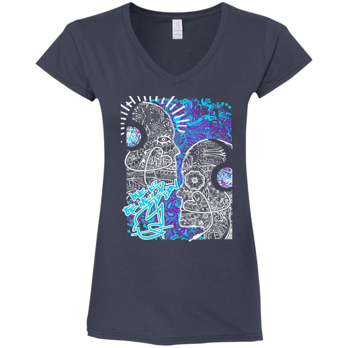 Intricated Urban Hippie Street Art – Love Is The Mission 07 Tee&Tank Lady Pimamour