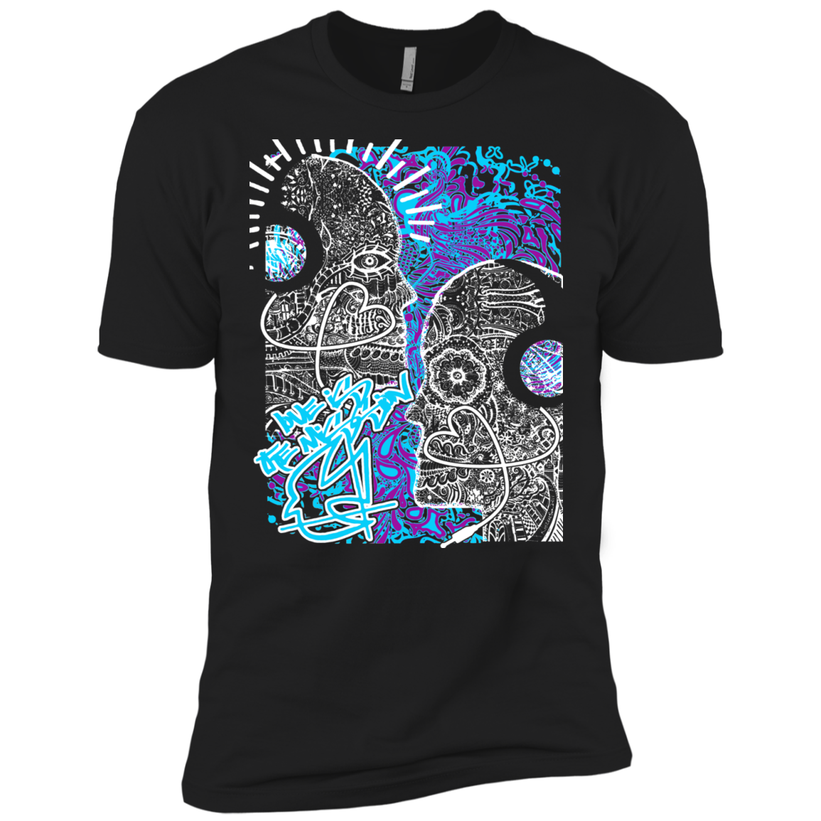 Intricated Urban Hippie Street Art – Love Is The Mission 07 Tee&Tank Men/Unisex Pimamour