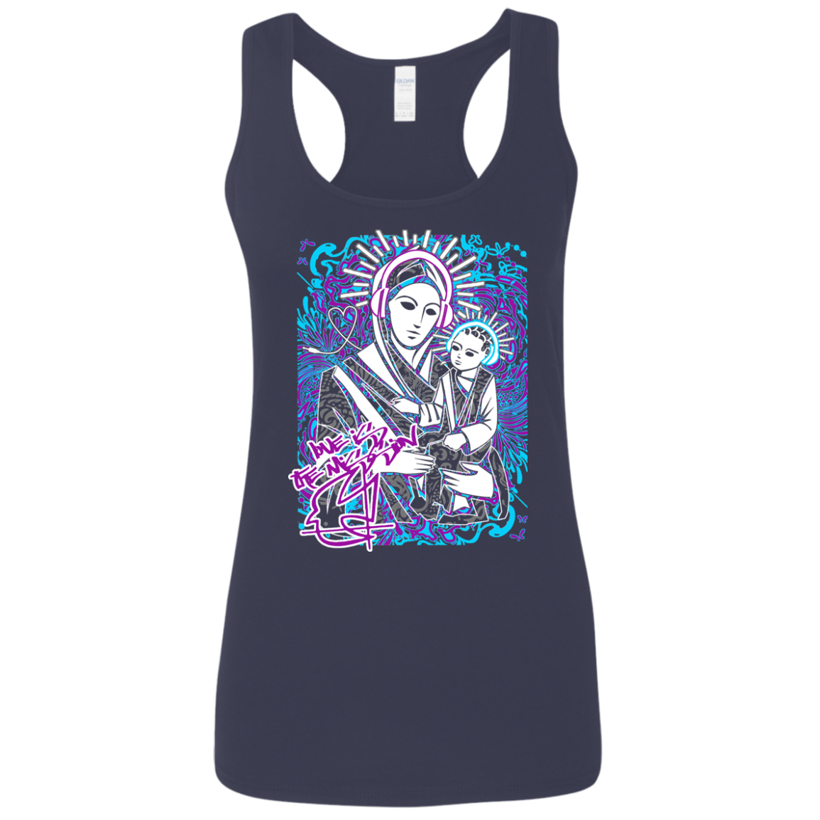 Intricated Urban Hippie Street Art – Love Is The Mission 08 Tee&Tank Lady Pimamour