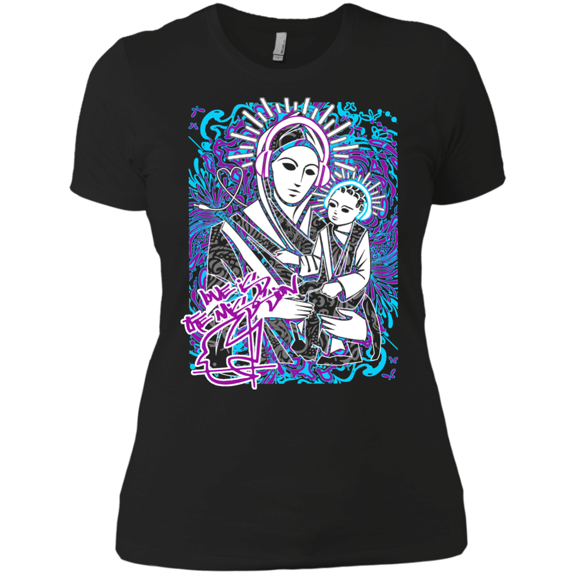 Intricated Urban Hippie Street Art – Love Is The Mission 08 Tee&Tank Lady Pimamour