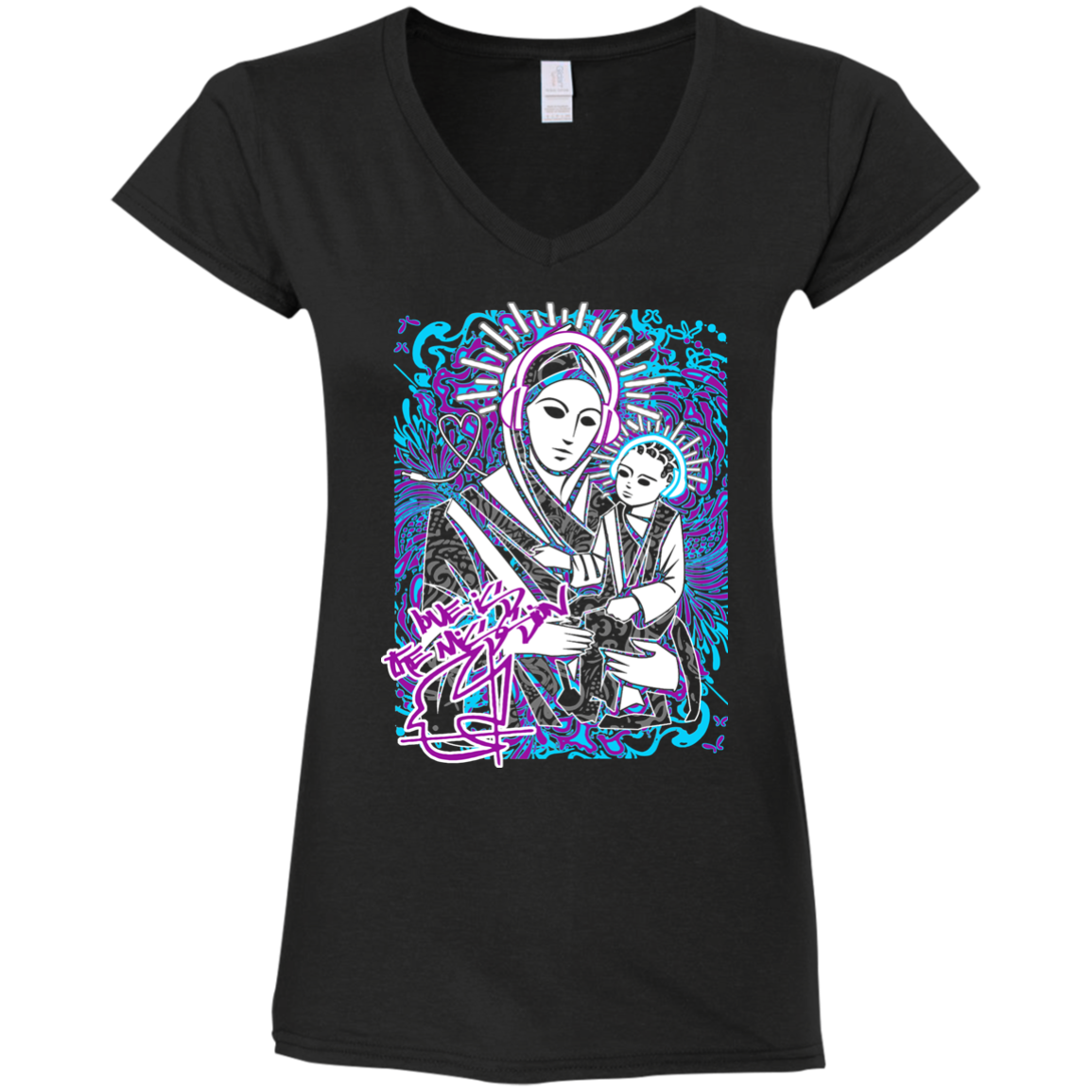 Intricated Urban Hippie Street Art – Love Is The Mission 08 Tee&Tank Lady Pimamour