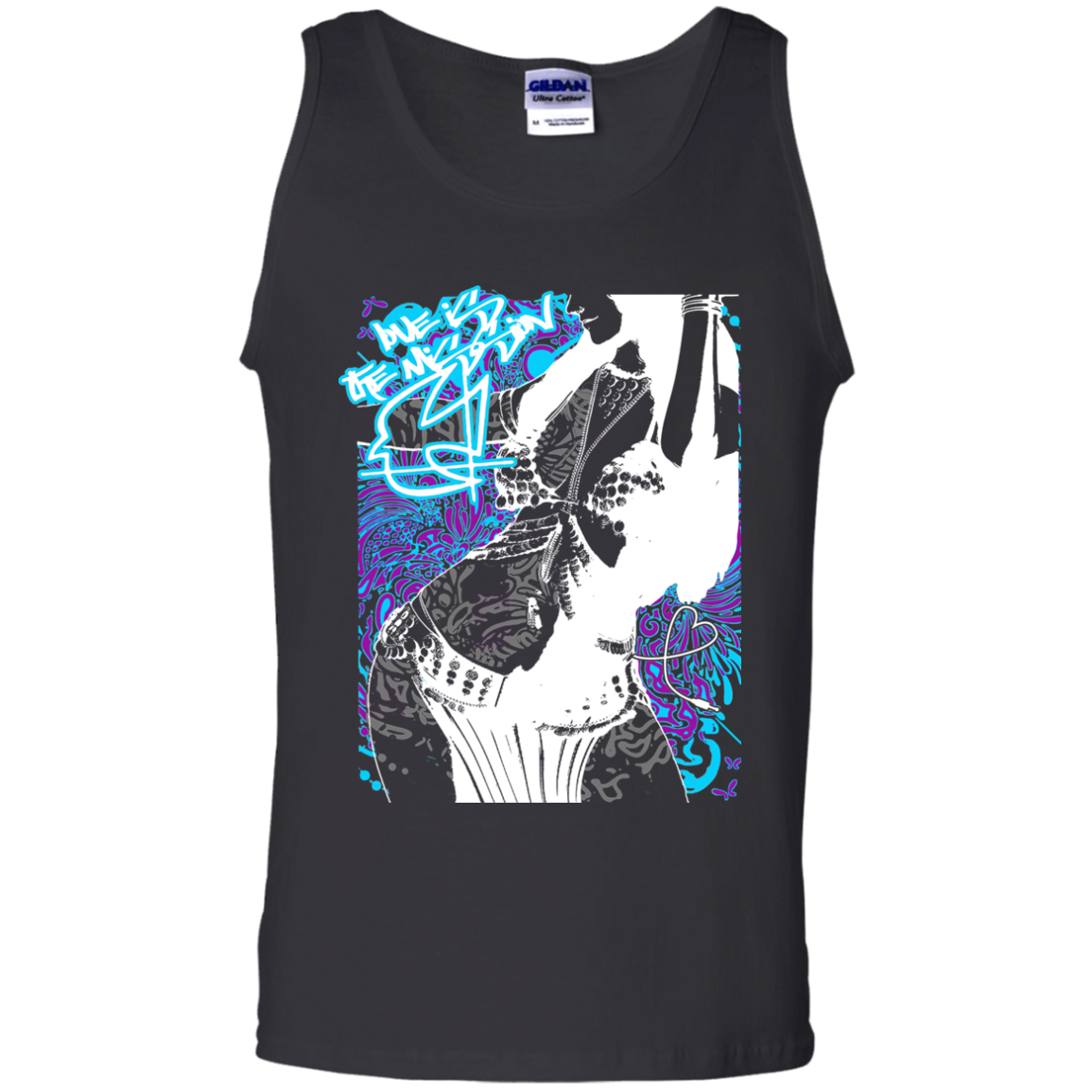 Intricated Urban Hippie Street Art – Love Is The Mission 09 Tee&Tank Men/Unisex Pimamour