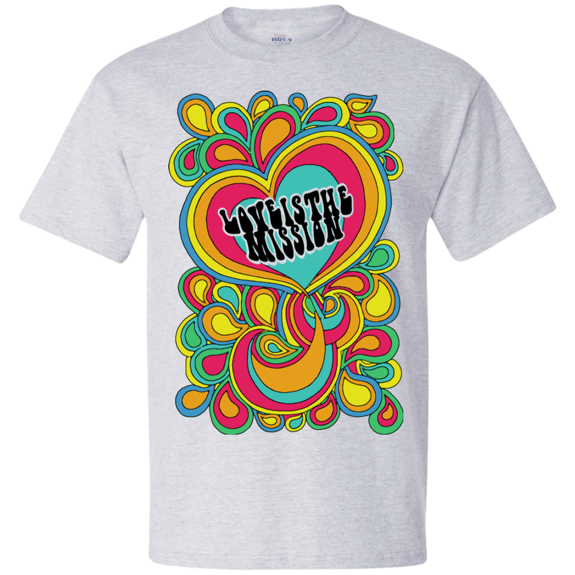 Intricated Urban Hippie Street Art – Love Is The Mission 10 Tee&Tank Men/Unisex Pimamour