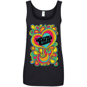 Intricated Urban Hippie Street Art – Love Is The Mission 13 Tee&Tank Lady Pimamour