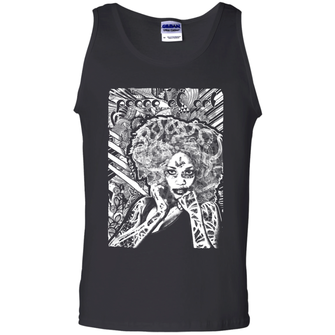 Intricated Urban Hippie Street Art – Peace Of Art 01 Tee&Tank Men/Unisex Pimamour