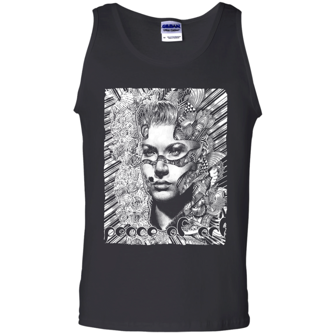 Intricated Urban Hippie Street Art – Peace Of Art 03 Tee&Tank Men/Unisex Pimamour