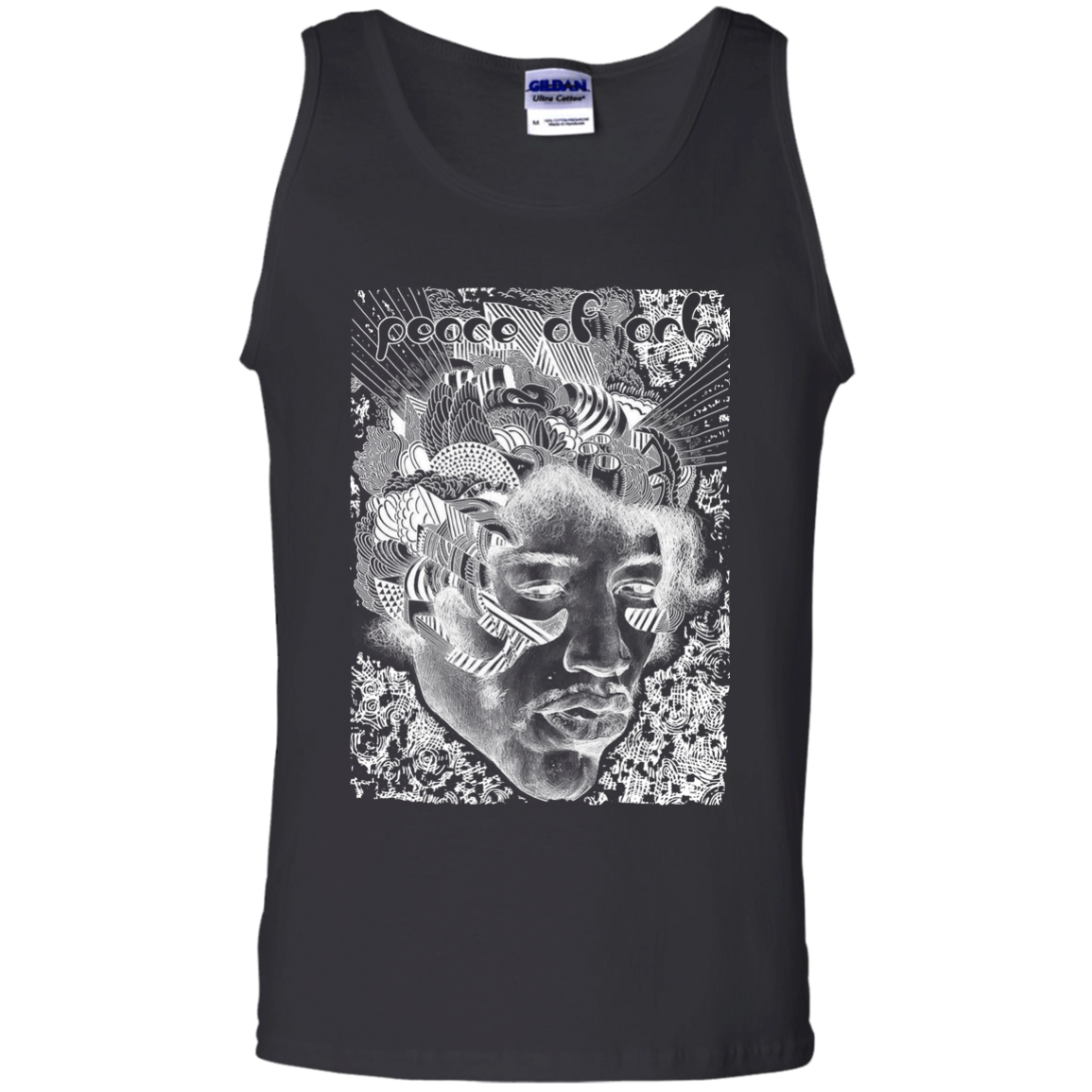 Intricated Urban Hippie Street Art – Peace Of Art 04 Tee&Tank Men/Unisex Pimamour