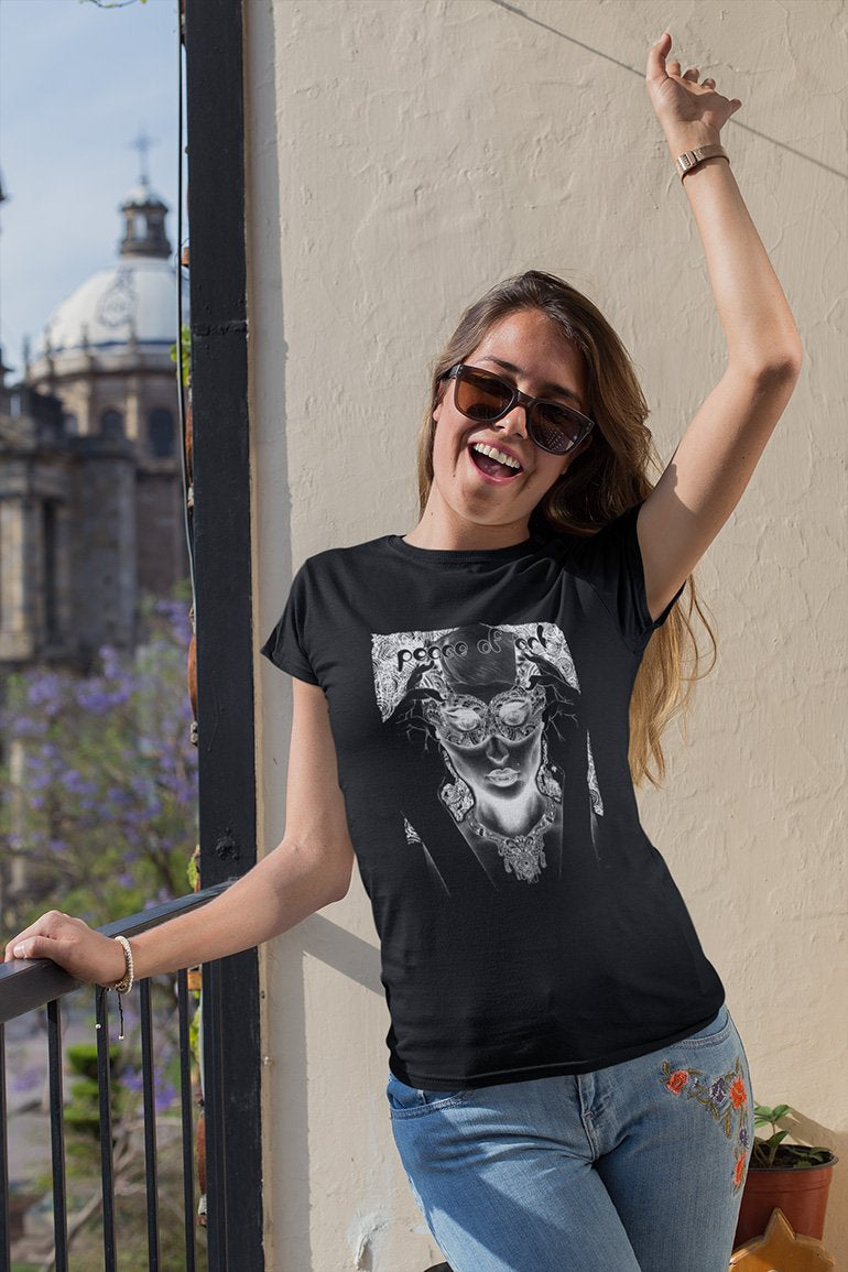 Intricated Urban Hippie Street Art – Peace Of Art 06 Tee&Tank Lady Pimamour