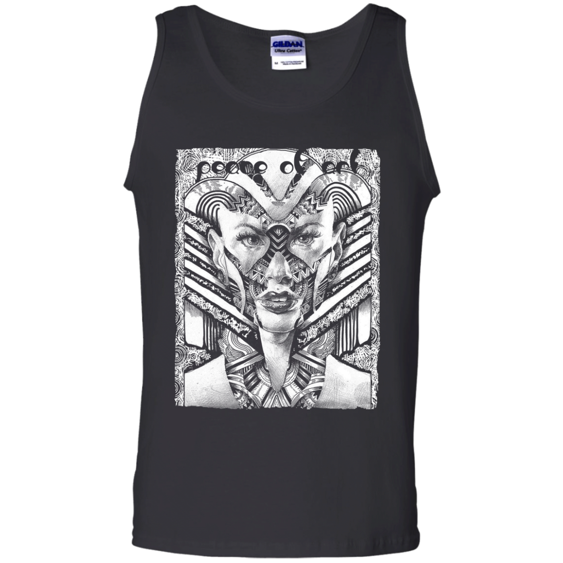 Intricated Urban Hippie Street Art – Peace Of Art 07 Tee&Tank Men/Unisex Pimamour