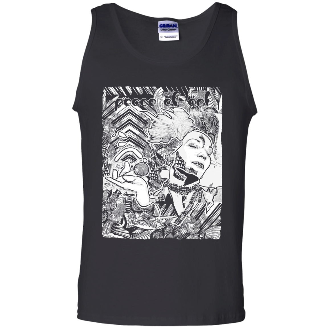 Intricated Urban Hippie Street Art – Peace Of Art 08 Tee&Tank Men/Unisex Pimamour