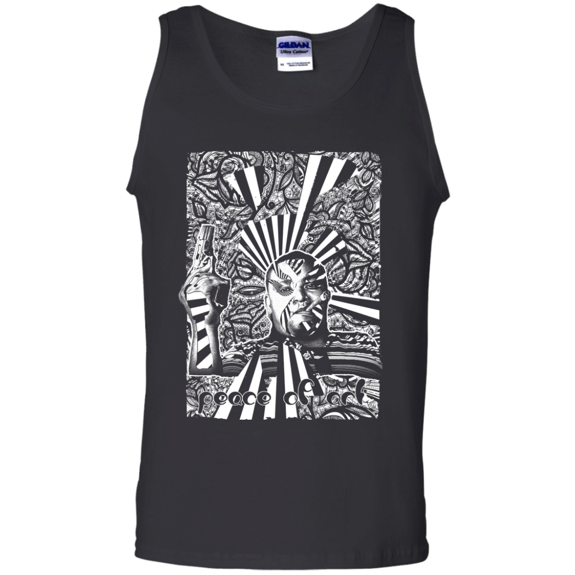 Intricated Urban Hippie Street Art – Peace Of Art 11 Tee&Tank Men/Unisex Pimamour