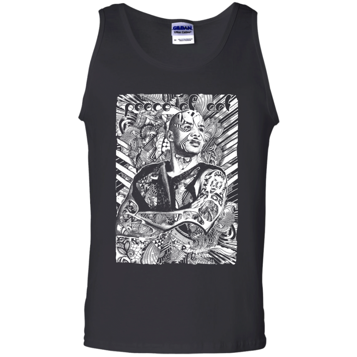 Intricated Urban Hippie Street Art – Peace Of Art 12 Tee&Tank Men/Unisex Pimamour