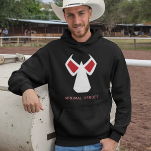 Minimalist Design – Pop Culture - Minimal Heroes 02 Dk Hoodie Ladies&Men Pimamour