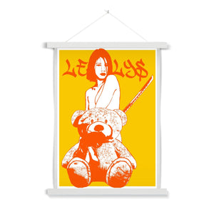 Nude girl & naked bear 04– Original Manga Popart / Comic Pimamour on Wall Poster Hanger-Pimamour