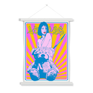 Nude girl & naked bear 07– Original Manga Popart / Comic Pimamour on Wall Poster Hanger-Pimamour